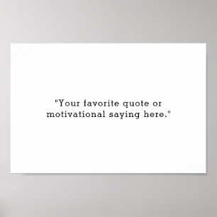 Poster minimaliste moderne personnalisé
