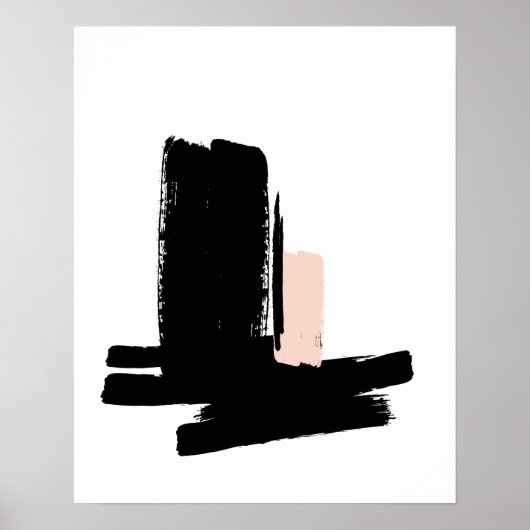 Poster minimaliste noir et blanc (Devant)