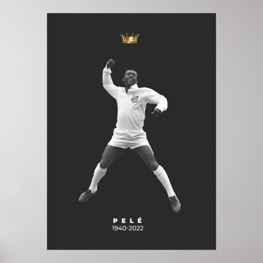 Poster Minimaliste Pelé - 1940-2022 (Devant)