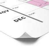 Poster minimaliste personnalisé de planificateur a (Coin)