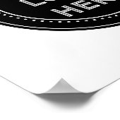 Poster Minimaliste personnalisé, simple et moderne (Coin)