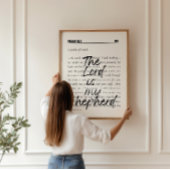 Poster minimaliste Psaume 23