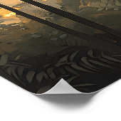 Poster Minimaliste Rio de Janeiro Skyline - Art brésilien (Coin)