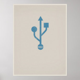Poster minimaliste USB