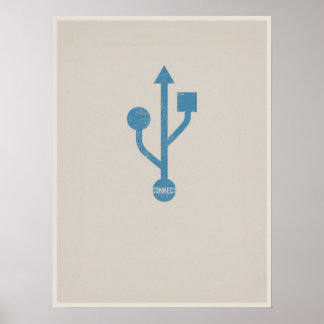 Poster minimaliste USB