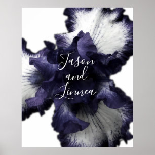 Poster Minimaliste violet foncé Radiant Diaphane moderne