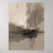 Poster minimaliste Zen japonais Calme Moderne (Devant)