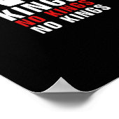 Poster Minimalistic Design No Kings Rebellious No Kings G (Coin)