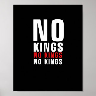Poster Minimalistic Design No Kings Rebellious No Kings G