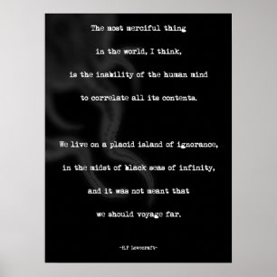 POSTER Minimalistisch aanbod HP Lovecraft