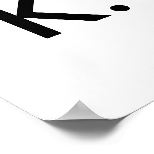 Poster Minimisez votre alphabet initial Police Geo Impres (Coin)