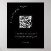 Poster Minimum QR Code Wedding Honeymoon Fund (Devant)