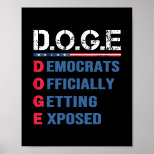 Poster Ministère de l'Efficacité Gouvernementale D.o.g.e 