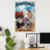 Poster Minneapolis Brewing Cos. Bock Beer (Bureau à domicile)
