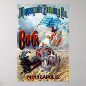 Poster Minneapolis Brewing Cos. Bock Beer (Devant)