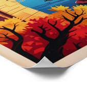 Poster Minneapolis Minnesota Rétro Skyline Art (Coin)