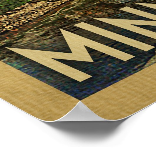 Poster Minneapolis Minnesota Vintage voyage (Coin)