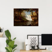 Poster Minnehaha Falls, une oeuvre Albert Bierstadt (Bureau à domicile)