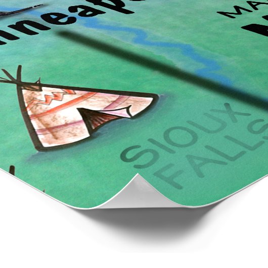 Poster Minnesota USA (Coin)