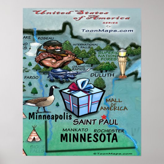 Poster Minnesota USA (Devant)