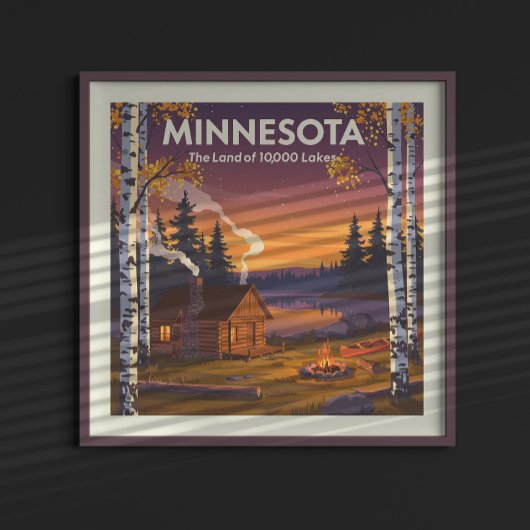 Poster Minnesota vintage