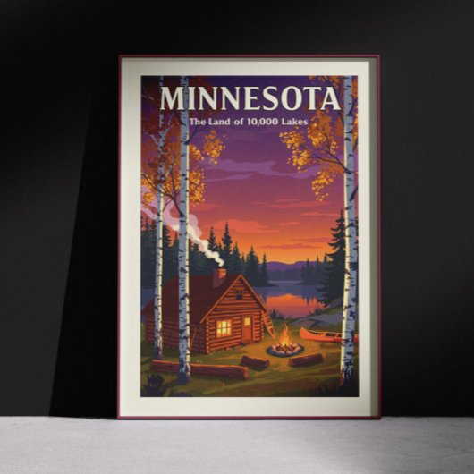 Poster Minnesota vintage