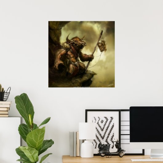 Poster Minotaure (Bureau à domicile)
