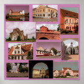 Poster Minsk Mir Brest Architecture Bélarus (Devant)