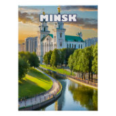Poster Minsk se dévoile, discrète et majestueuse (Devant)