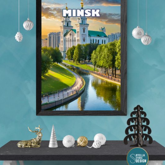 Poster Minsk se dévoile, discrète et majestueuse