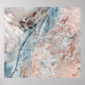 Poster Mint Emperador marbre, calcaire aqua (Devant)