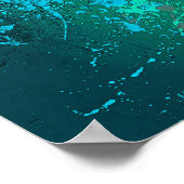 Poster Mint Flurry Abstract Spatter Art (Coin)