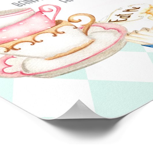 Poster Mint Tea Party Alice ONEderland milestone stat  (Coin)