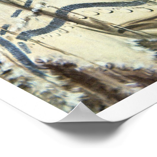 Poster 'Mint', une indienne mandane, 1832 (litho couleur) (Coin)