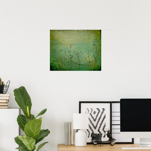 Poster Minty Green Sky (Bureau à domicile)