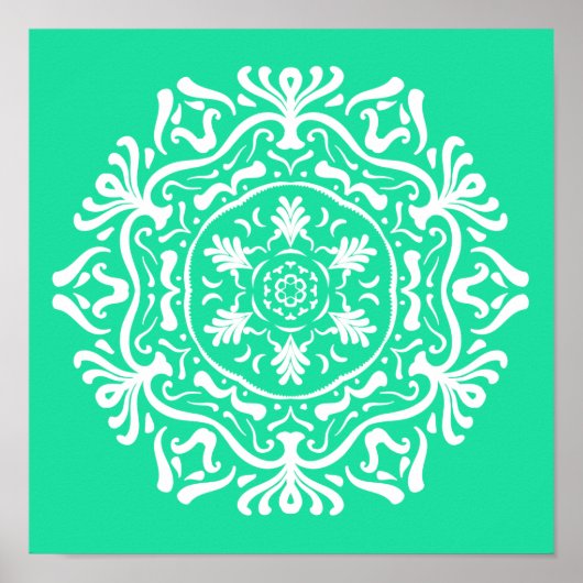 Poster Minty Mandala (Devant)