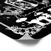 Poster Minuit Margaritas Pratique Magie Tee Halloween (Coin)