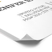 Poster Minuscule danseur | Ballet Floral rose Fête Annive (Coin)