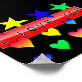 Poster Minuscule Je T'Aime (Coin)