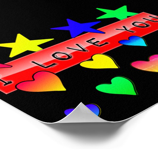 Poster Minuscule Je T'Aime (Coin)