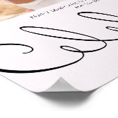 Poster Minuscule Typographie Plaisant Mais Mariage Formel (Coin)