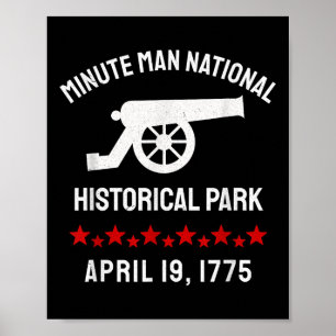 Poster Minute Man Parc national historique révolutionnair