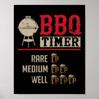 Minuteur de cuisson de viande BBQ drôle Bière Gril