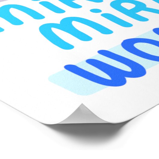 Poster Miracle Affirmation de Florence Scovel Shin (Coin)