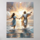 Poster Miracle Ensemble, Peinture Chrétienne, Jésus March (Devant)