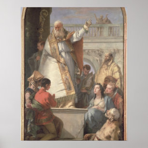 Poster Miracle of St. Patrick, c.1746 (huile sur toile)