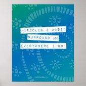 Poster Miracles d'affirmation positive et abondance magiq (Devant)