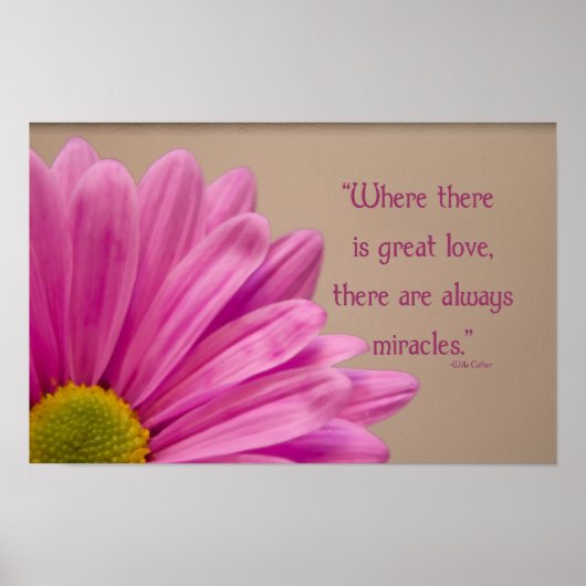 Poster Miracles de Marguerite Gerber Rose (Devant)