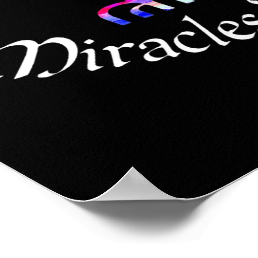 Poster Miracles Happen Menorah (Coin)