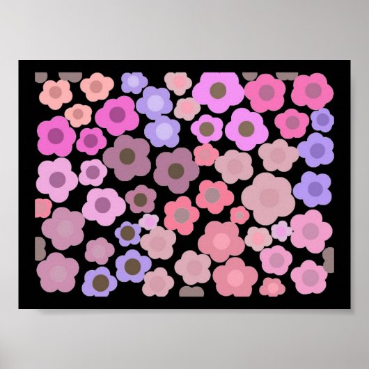 Poster Mirage de Fleur Élégant (Devant)